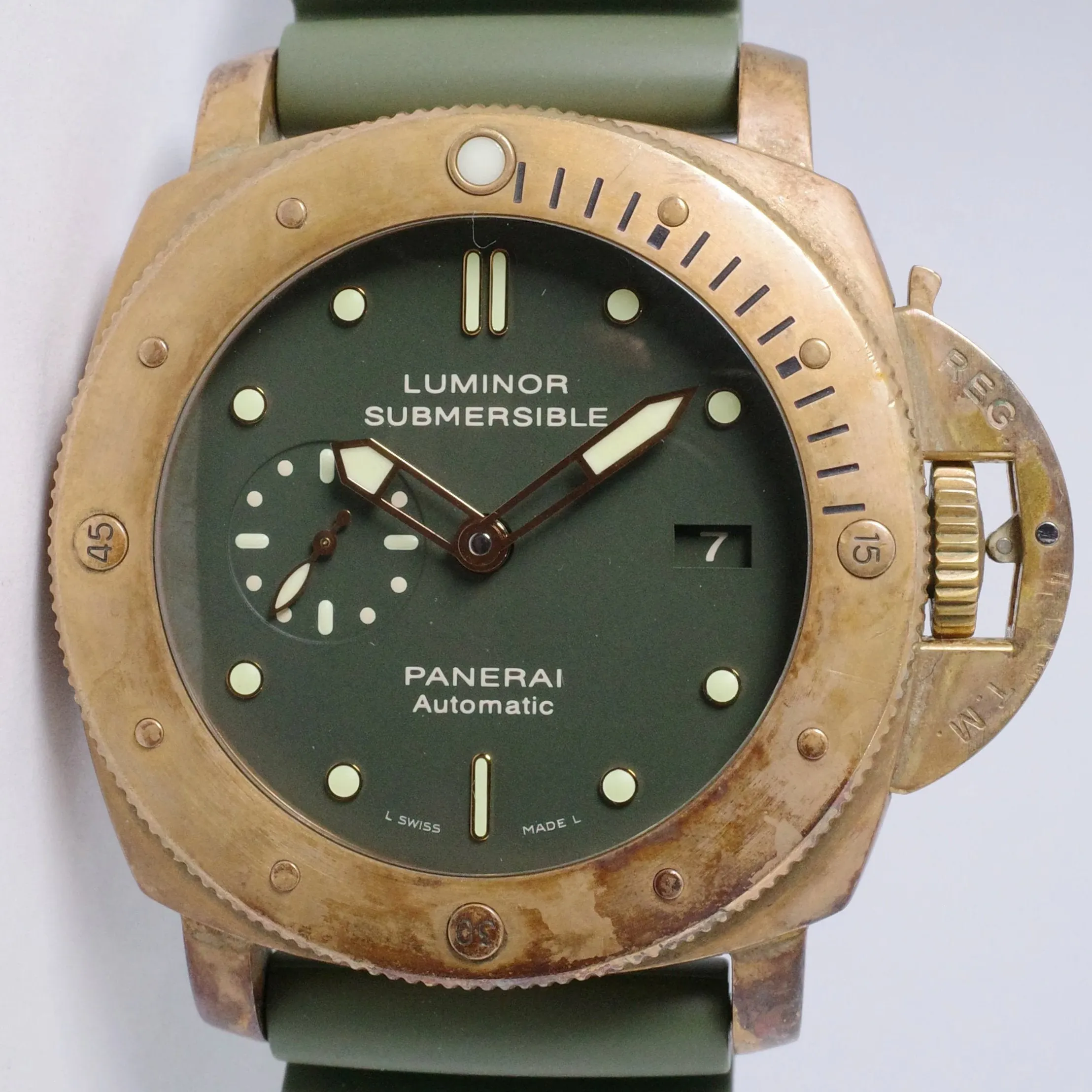 Panerai Submersible PAM382 47mm Bronze Green