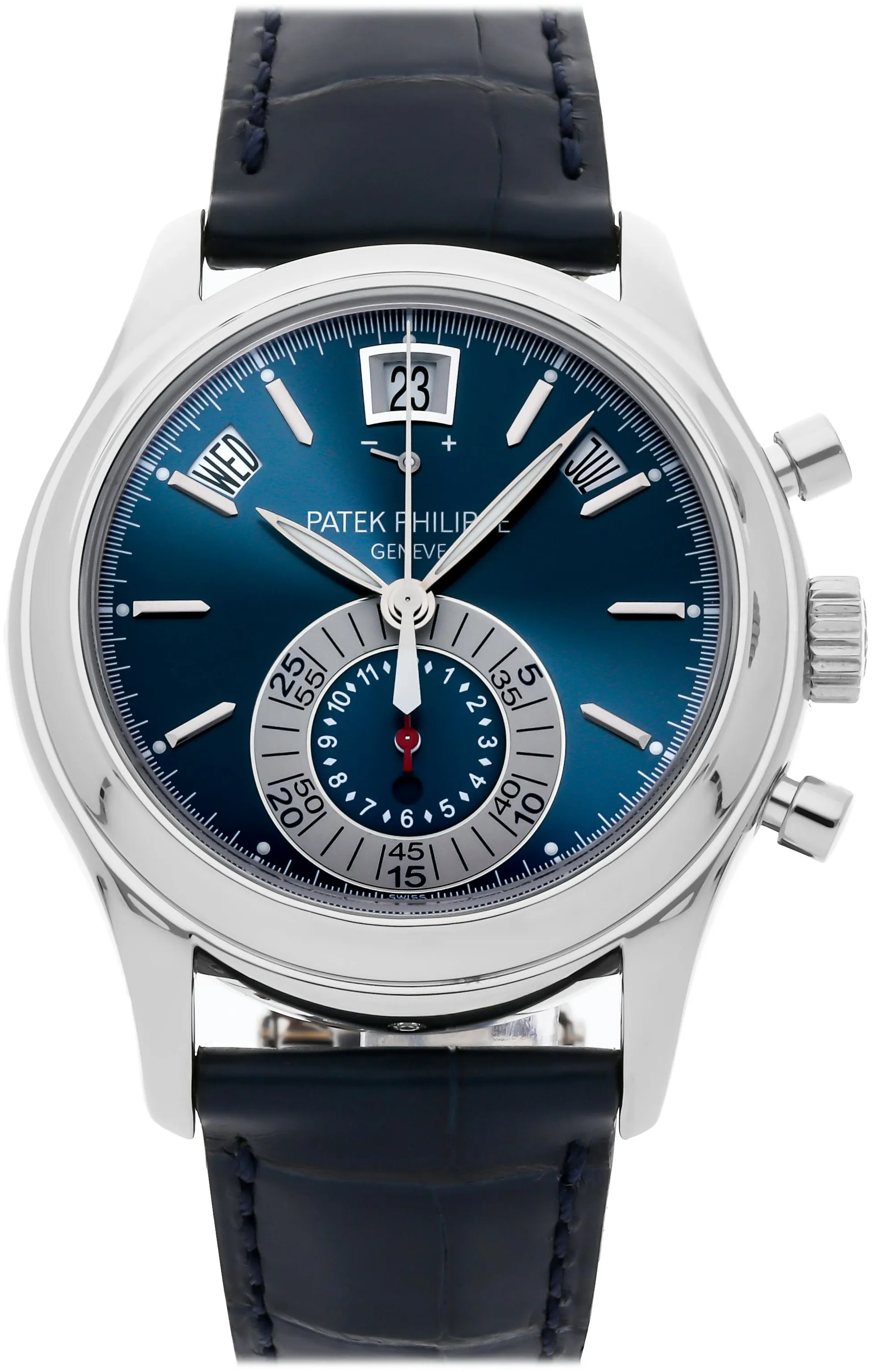 Patek Philippe Annual Calendar Chronograph 5960P-015 40mm Platinum Blue