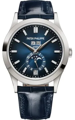 Patek Philippe Complications 5396G-017 38.5mm White gold Blue