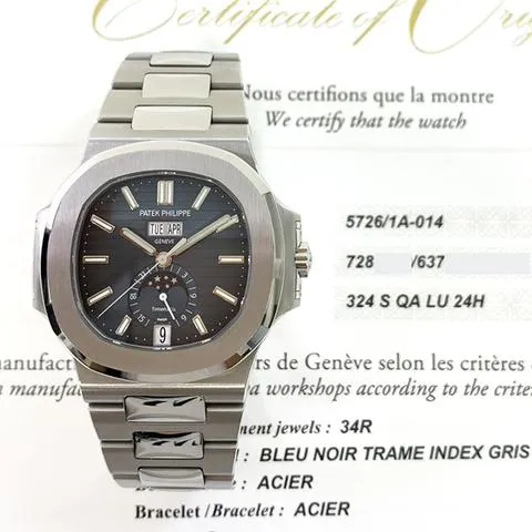 Patek Philippe Nautilus 5726/1A 40mm Stainless steel Blue 1