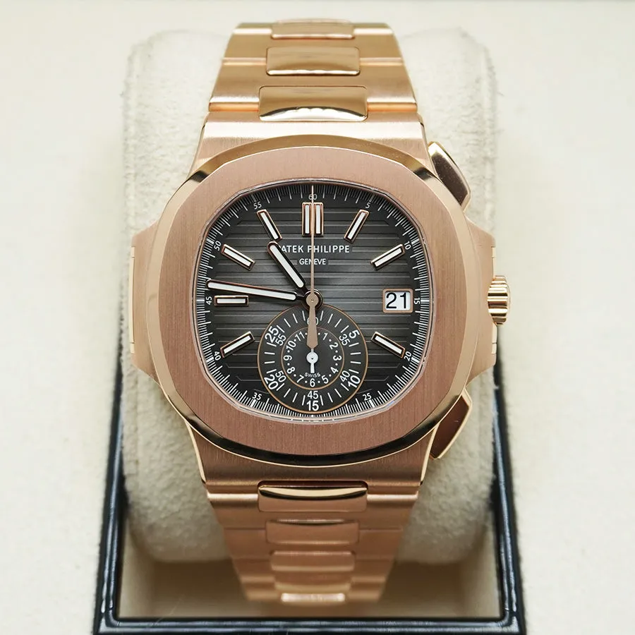 Patek Philippe Nautilus 5980/1R-001 40.5mm Rose gold Black 1