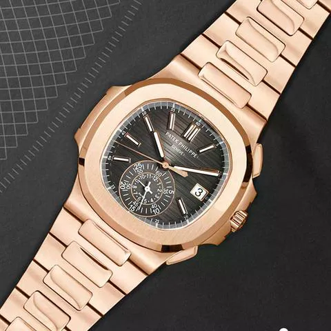 Patek Philippe Nautilus 5980/1R-001 40.5mm Rose gold Black