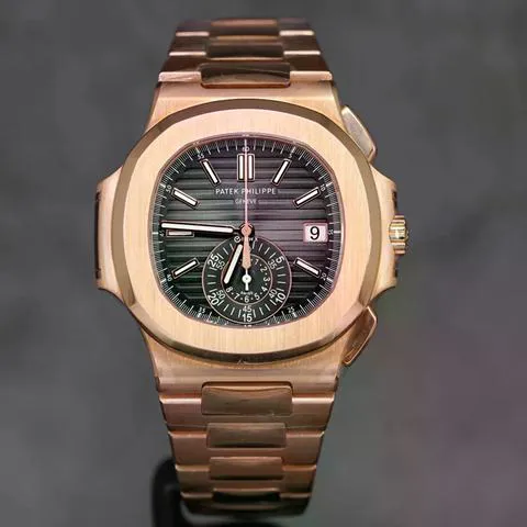 Patek Philippe Nautilus 5980/1R-001 40.5mm Rose gold Black 2