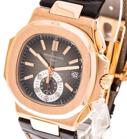 Patek Philippe Nautilus 5980R-001 40.5mm Rose gold Brown 1