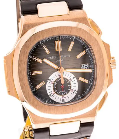 Patek Philippe Nautilus 5980R-001 40.5mm Rose gold Brown 7