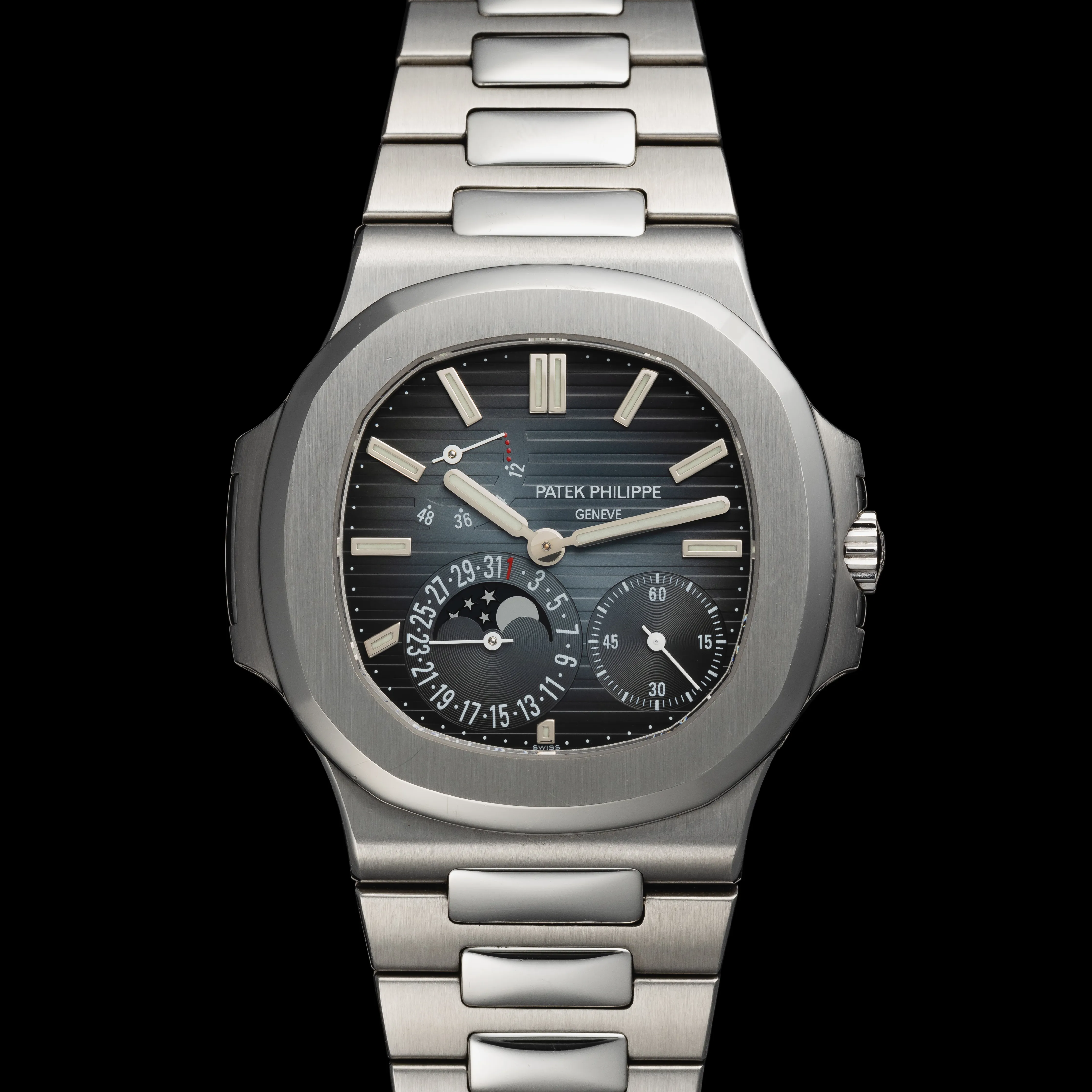 Patek Philippe Nautilus Moonphase 5712/1A-001 38mm Stainless steel Blue