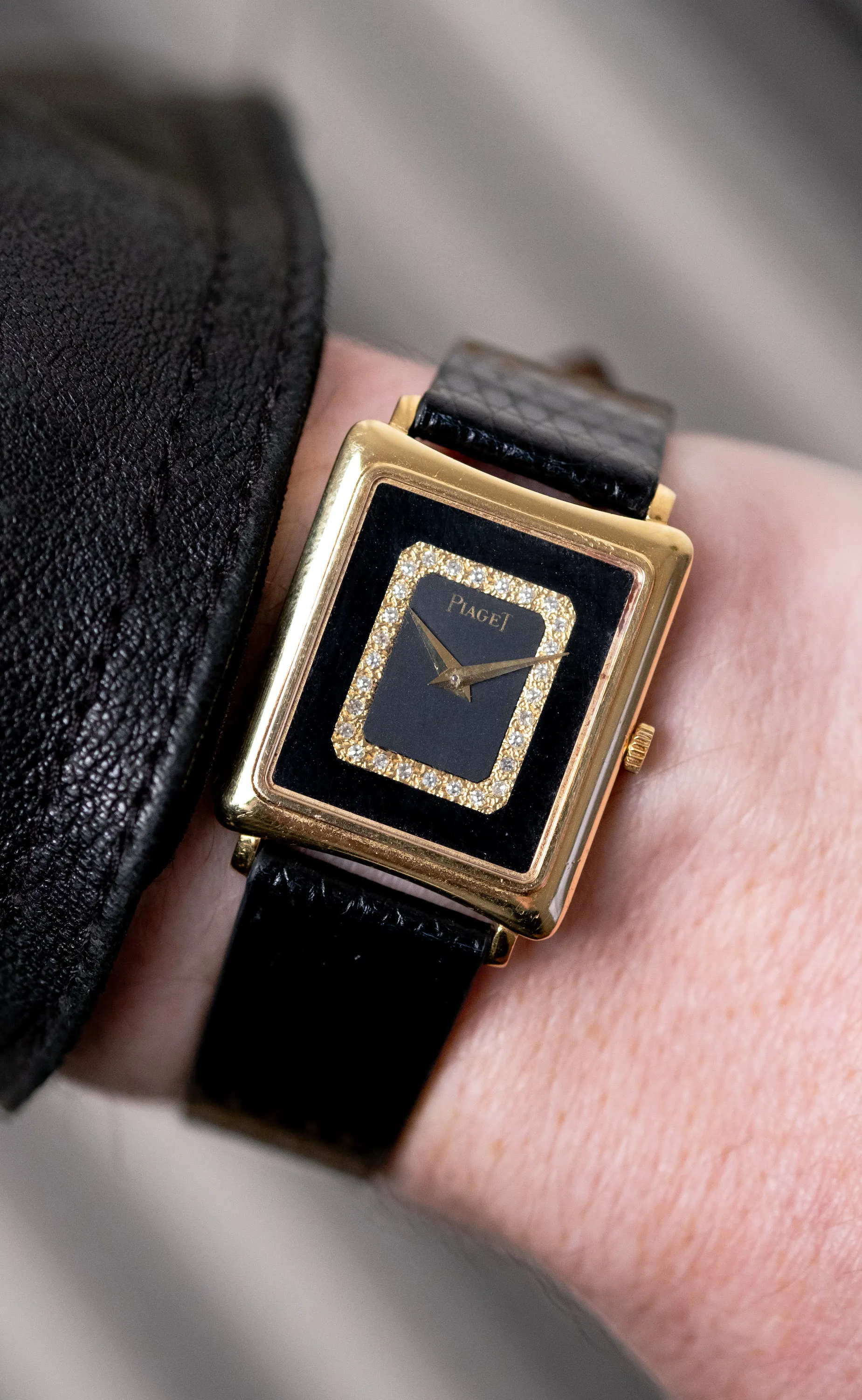 Piaget 9254 24mm Yellow gold Black 17