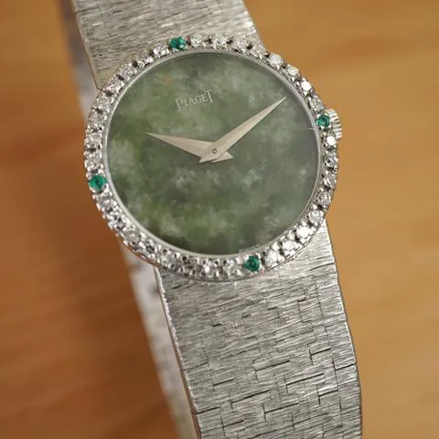 Piaget Limelight 9706 24mm White gold Green 2