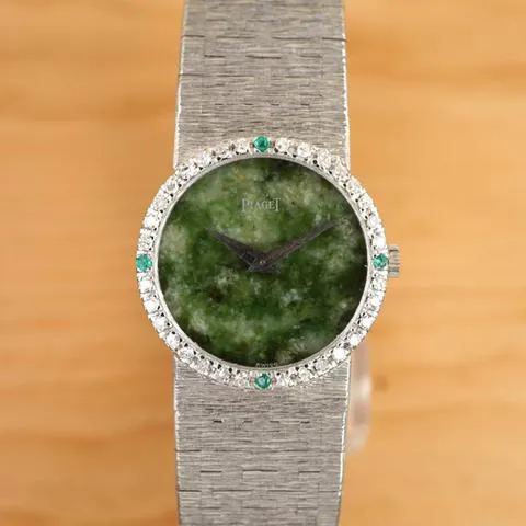 Piaget Limelight 9706 24mm White gold Green 10