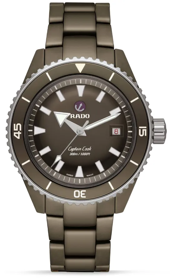 Rado Captain Cook R32130312 Ceramic Green