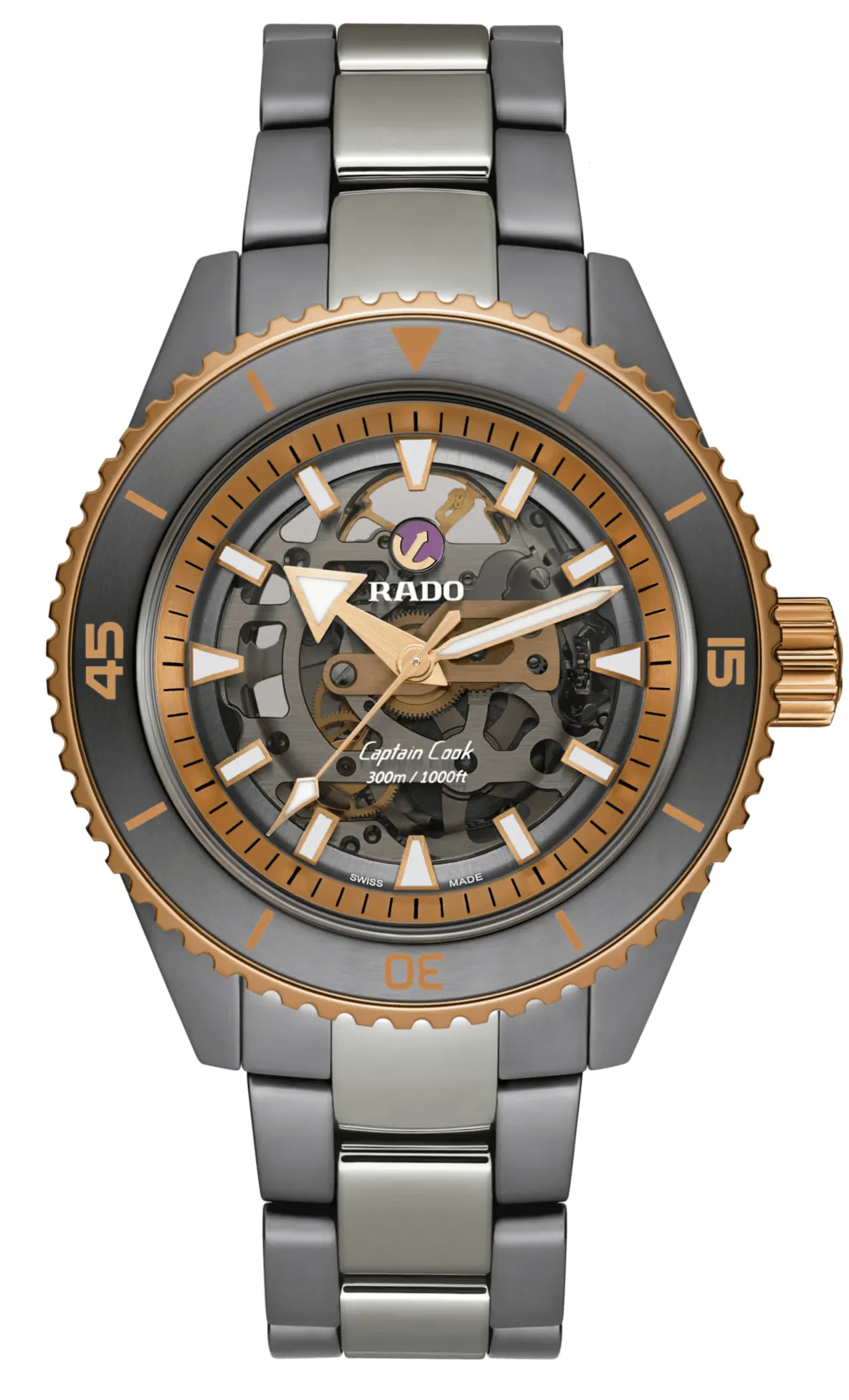 Rado Captain Cook R32148162 Ceramic Gray