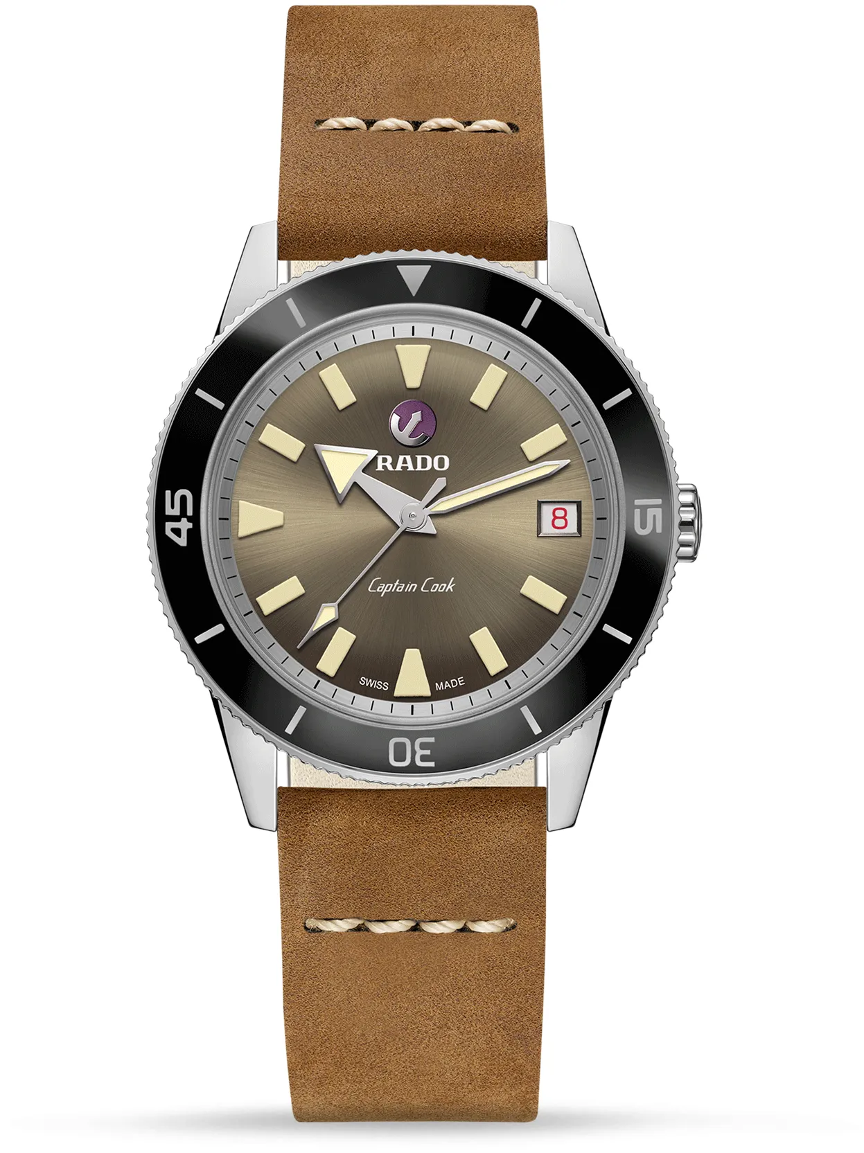 Rado Captain Cook R32500315 37mm Stainless steel Brown