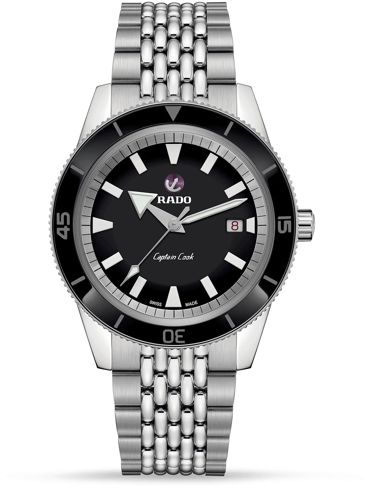 Rado Captain Cook R32505153 42mm Stainless steel Black