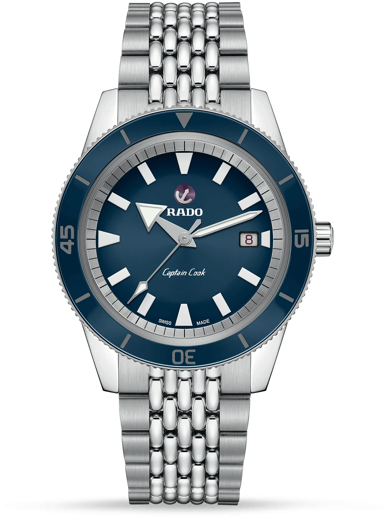 Rado Captain Cook R32505203 42mm Stainless steel Blue