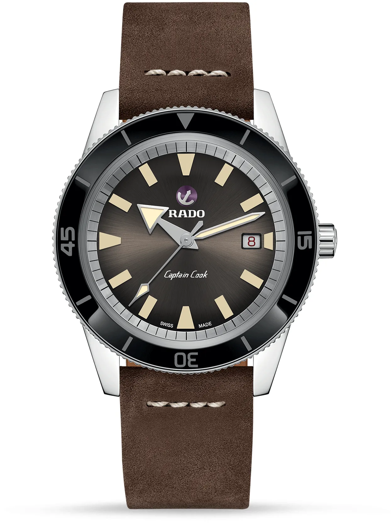 Rado Captain Cook R32505305 42mm Stainless steel Brown