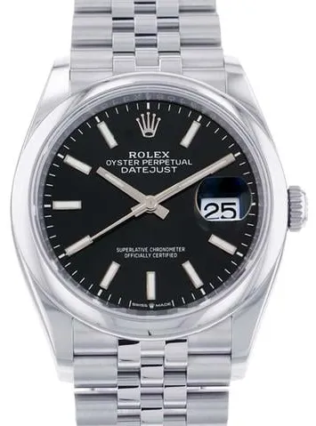 Rolex Datejust 36 126200 36mm Stainless steel Black