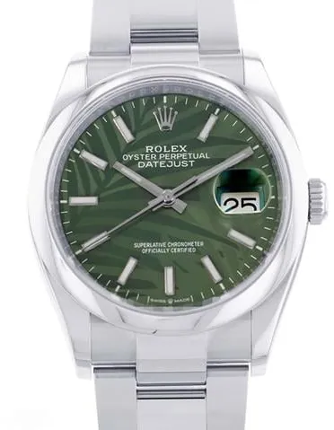 Rolex Datejust 36 126200 36mm Stainless steel Green