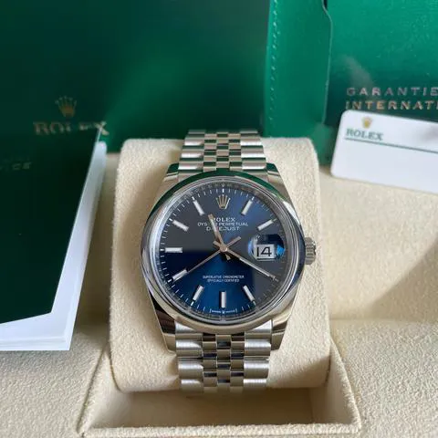 Rolex Datejust 36 126200 36mm Stainless steel Blue