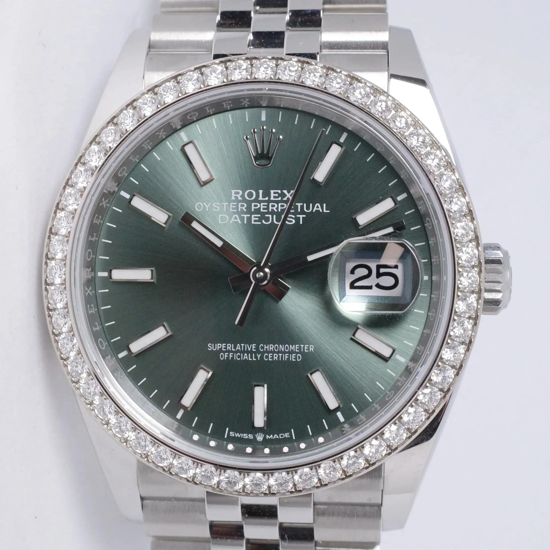 Rolex Datejust 36 126284RBR 36mm Stainless steel Green