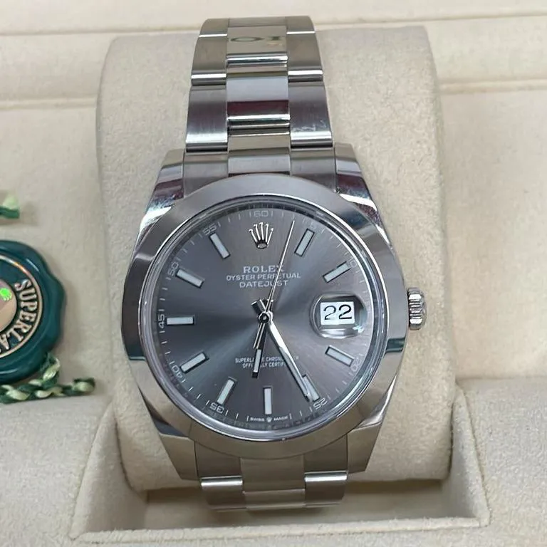 Rolex Datejust 41 126300-0007 41mm Oystersteel Gray 1