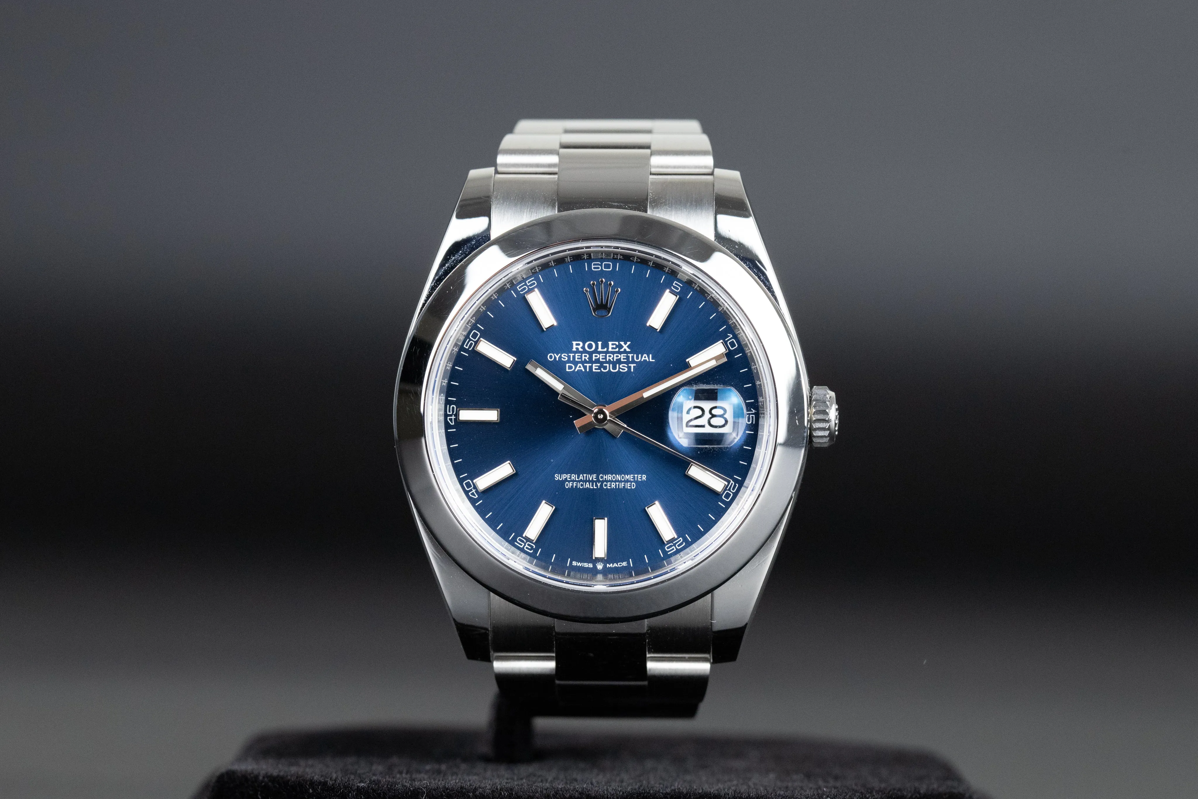 Rolex Datejust 41 126300 41mm Stainless steel Blue