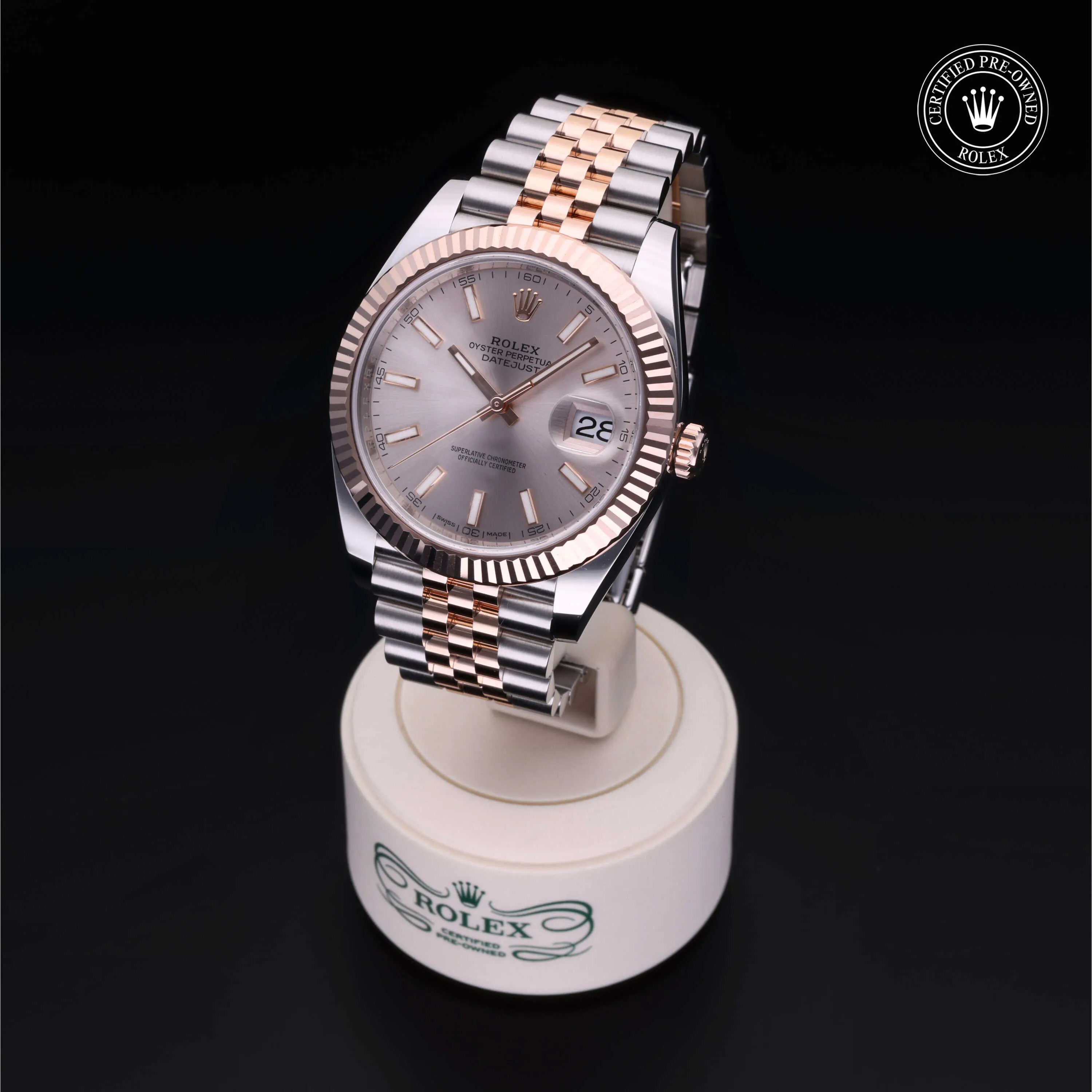 Rolex Datejust 41 126331 41mm Oystersteel and Everose gold Champagne 1