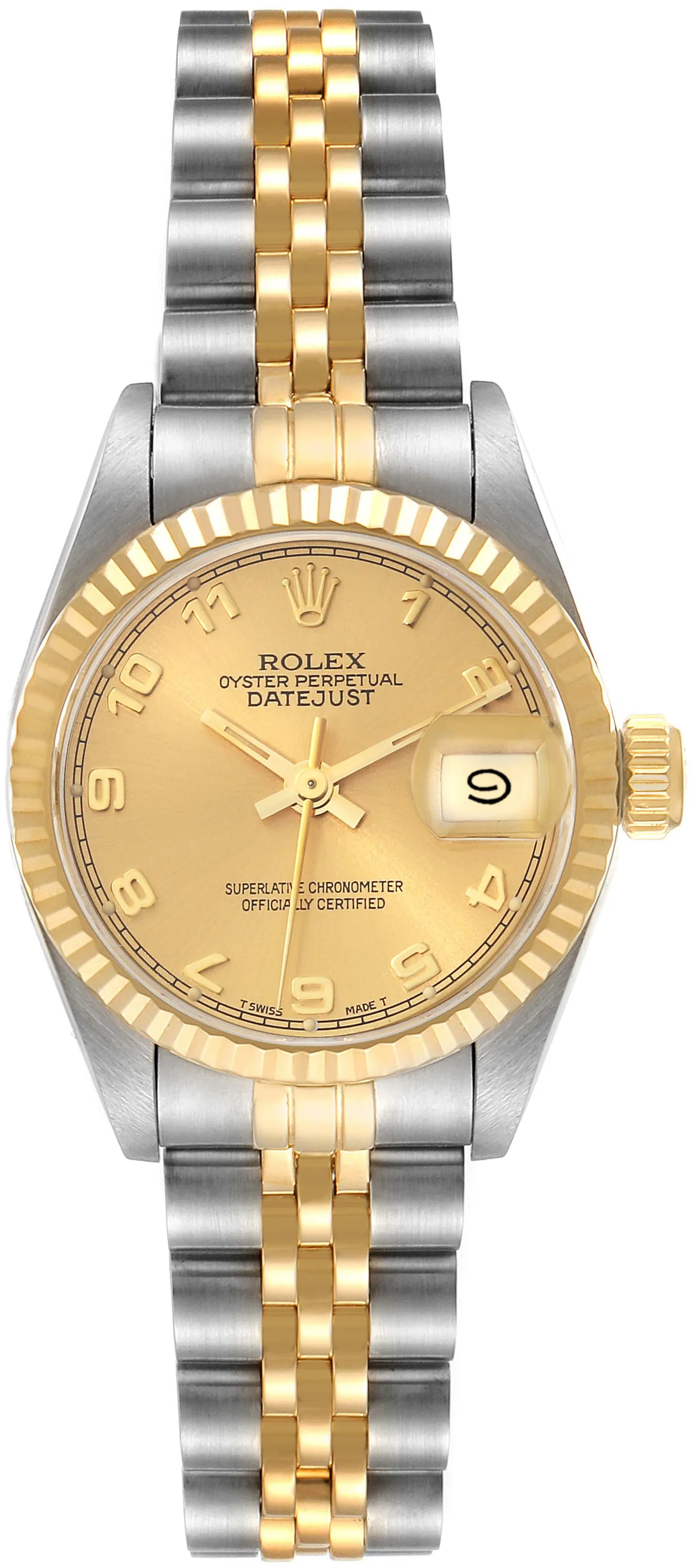 Rolex Datejust 69173G 26mm Stainless steel Champagne