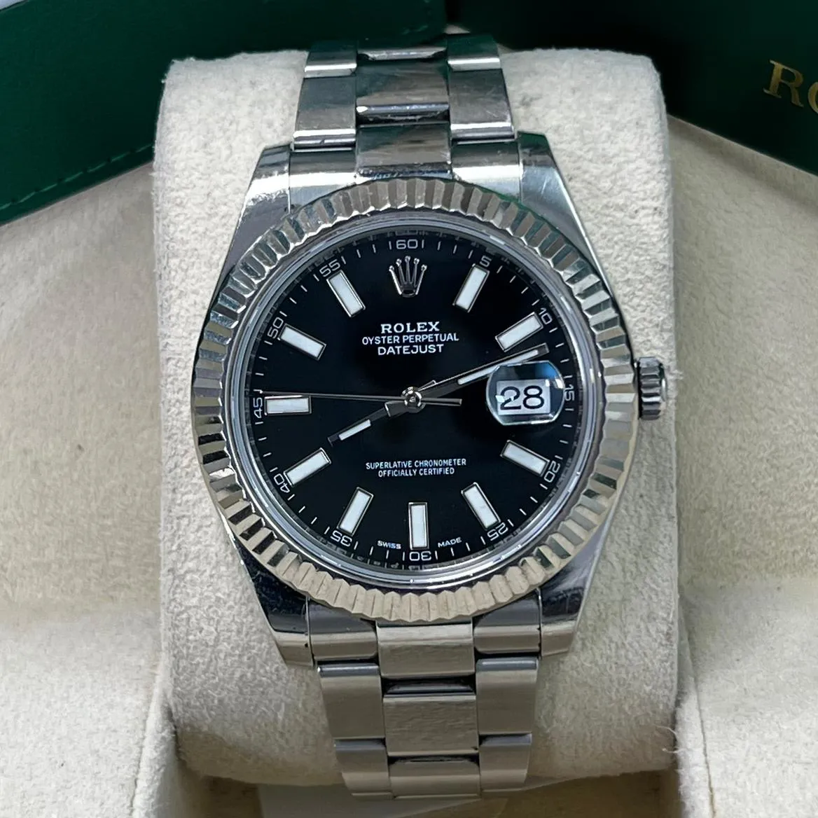 Rolex Datejust II 116334 41mm Stainless steel Black