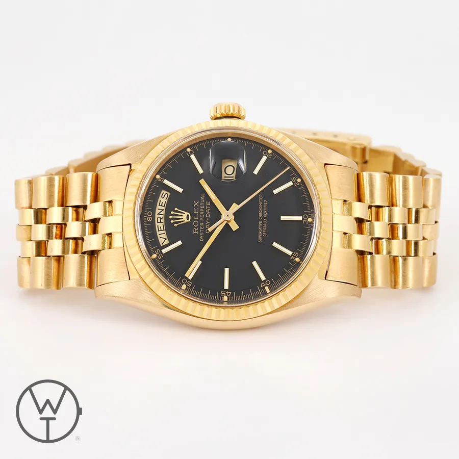 Rolex Day-Date 36 1803 36mm Yellow gold Black 9