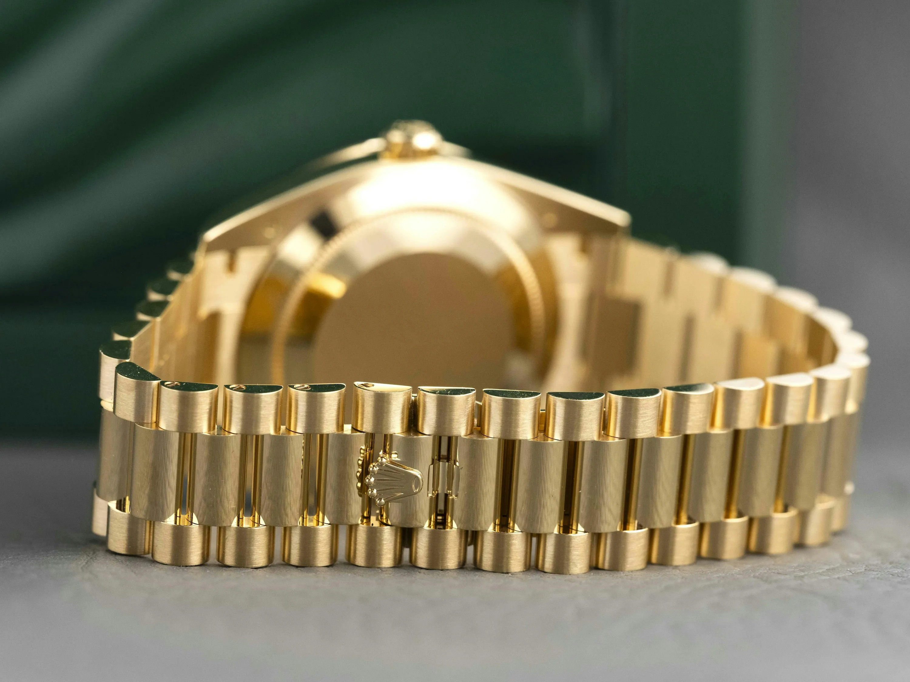 Rolex Day-Date 40 228348RBR 40mm Yellow gold and Diamond Green 11