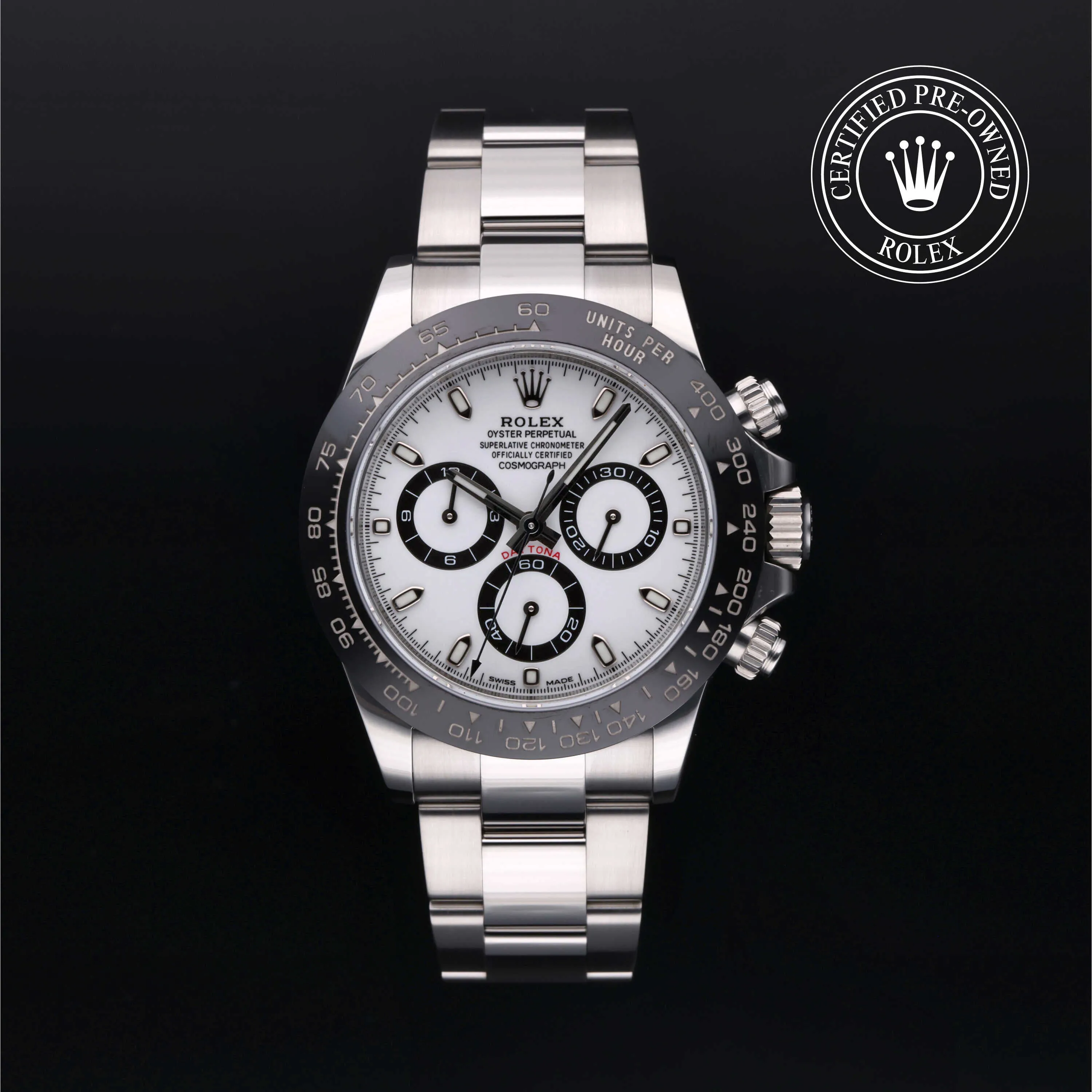 Rolex Daytona 116500LN 40mm Oystersteel Black and White