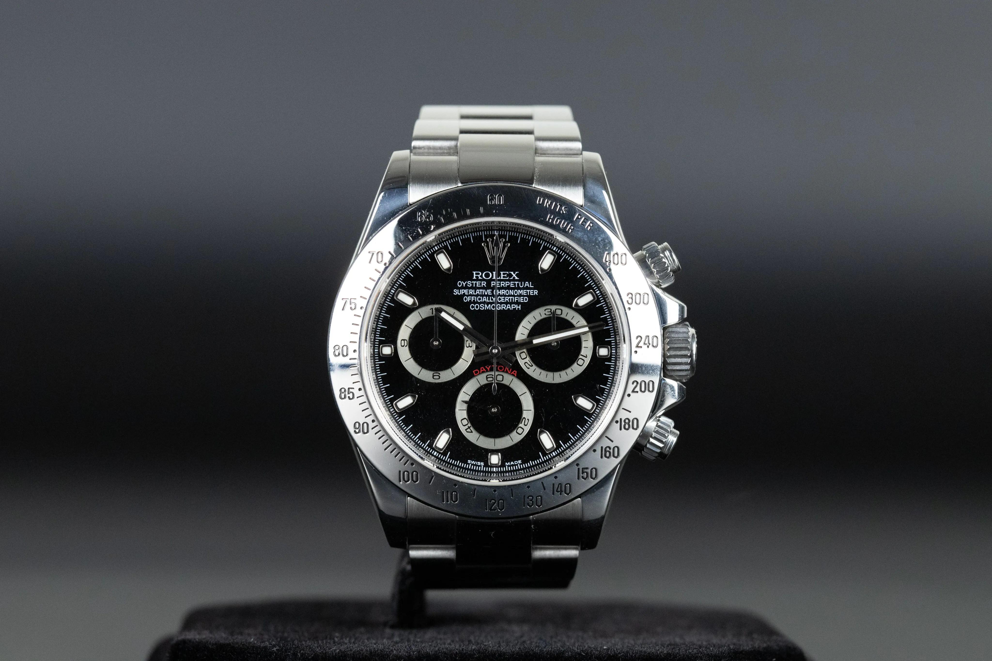 Rolex Daytona 116520 40mm Stainless steel Black