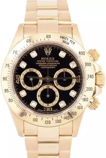 Rolex Daytona 16528 Yellow gold Black