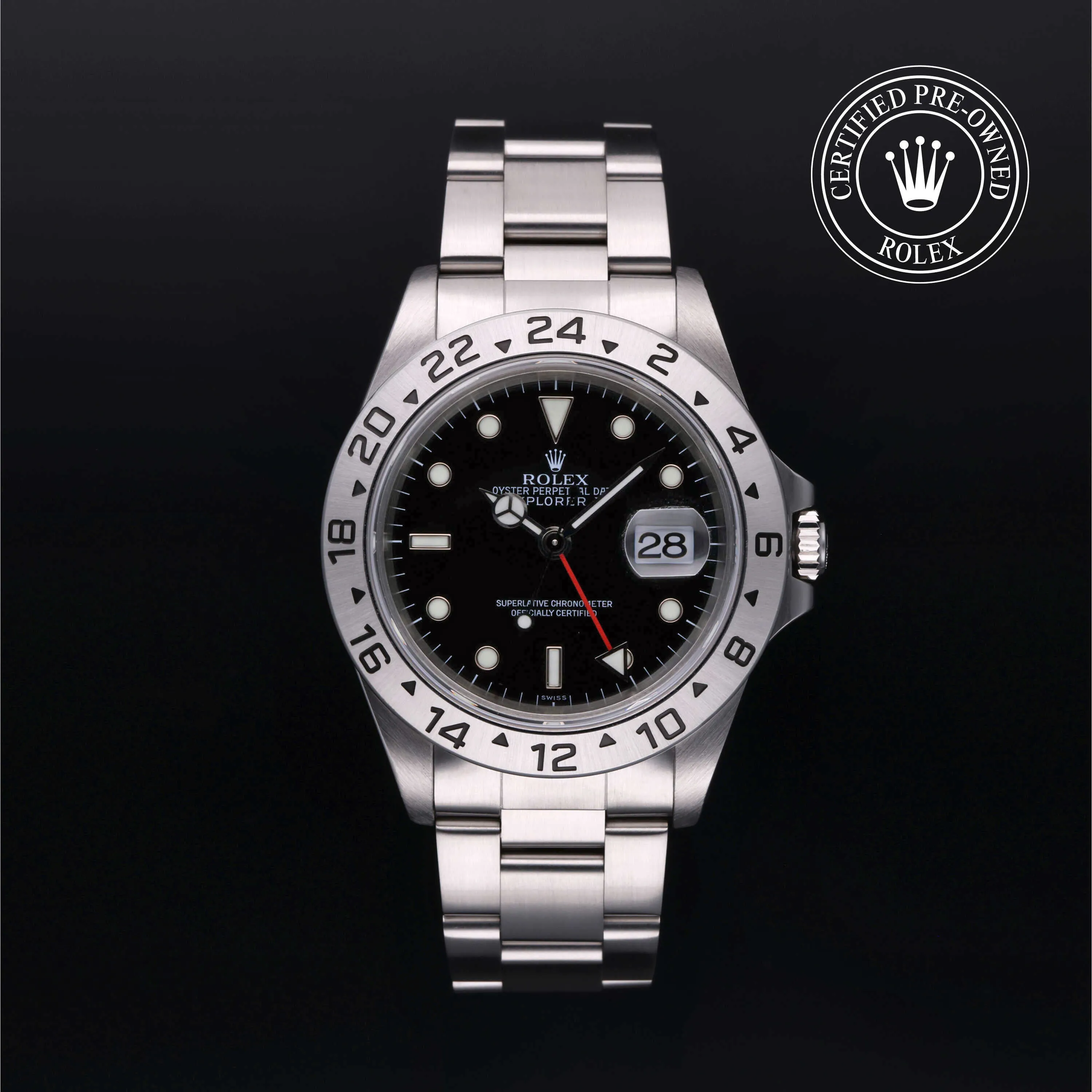 Rolex Explorer II 16570 40mm Oystersteel Black