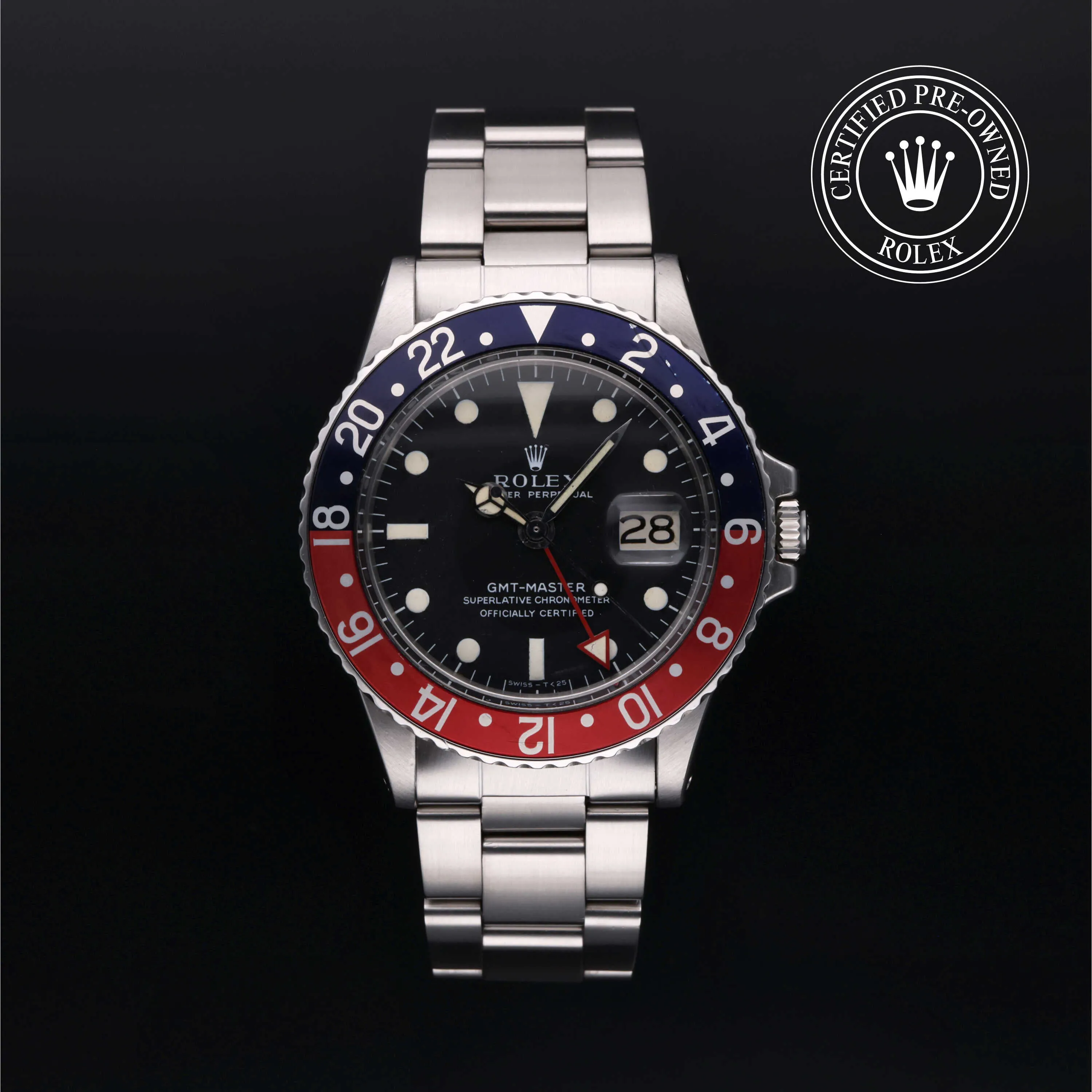 Rolex GMT-Master 16750 40mm Oystersteel Black