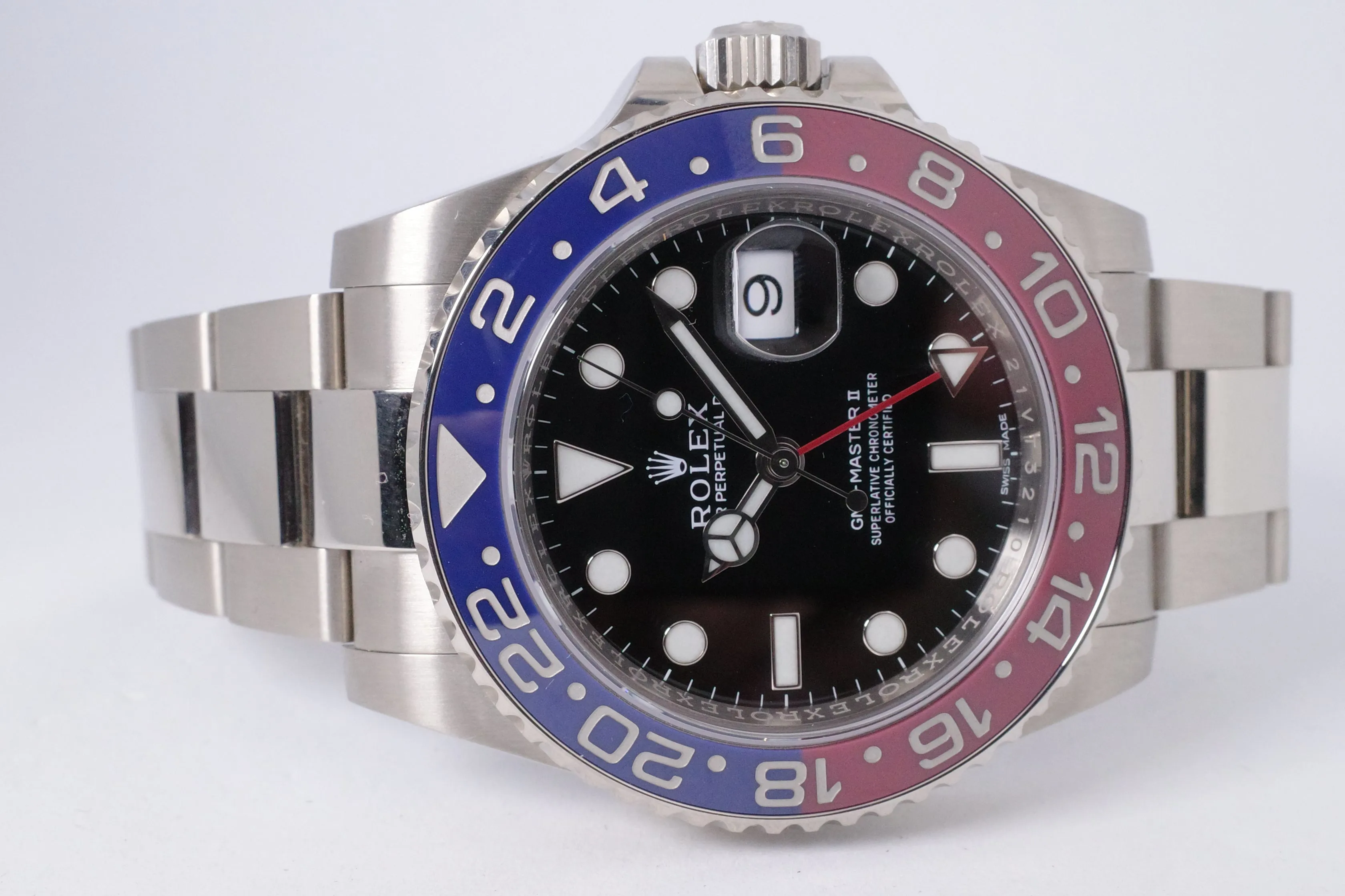 Rolex GMT-Master II 116719BLRO 40mm White gold Black 3