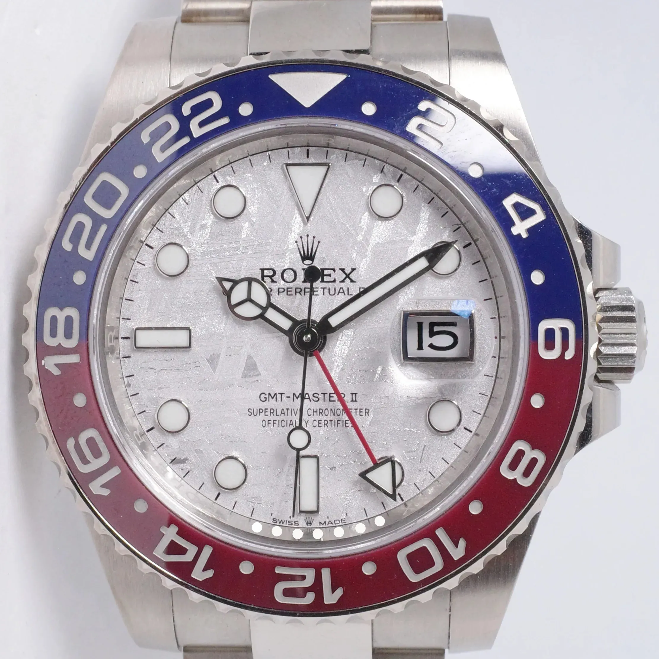 Rolex GMT-Master II 126719BLRO 40mm White gold Meteorite