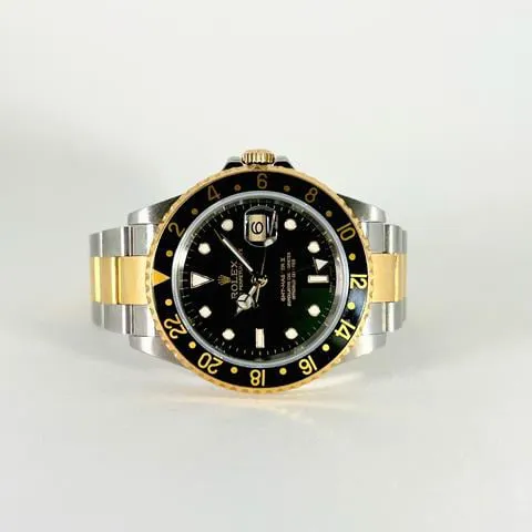 Rolex GMT-Master II 16713 40mm Yellow gold and Stainless steel Black 1