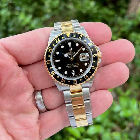 Rolex GMT-Master II 16713 40mm Yellow gold and Stainless steel Black 8