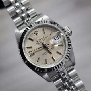 Rolex Lady-Datejust 69174 White gold and Stainless steel Silver