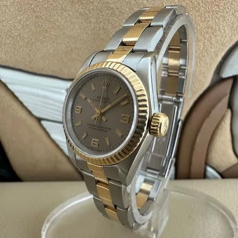 Rolex Oyster Perpetual 67193 25mm Yellow gold and Stainless steel Silver 2