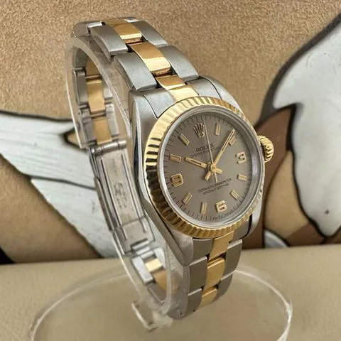 Rolex Oyster Perpetual 67193 25mm Yellow gold and Stainless steel Silver 3