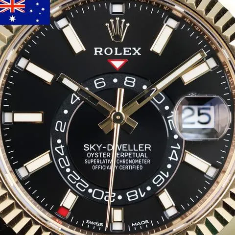 Rolex Sky-Dweller 326238 42mm Yellow gold Black 1