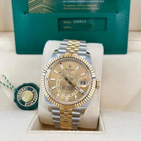 Rolex Sky-Dweller 326933 42mm Yellow gold and Stainless steel Champagne 1