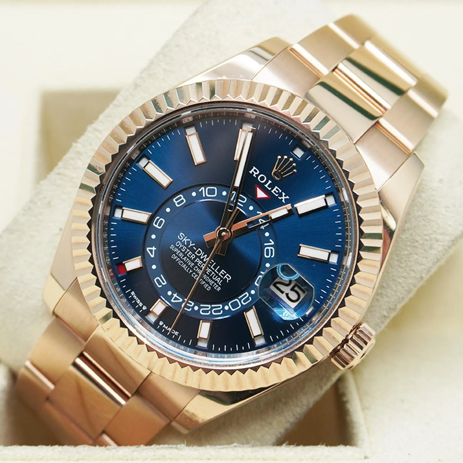 Rolex Sky-Dweller 336935-0001 42mm Everose gold Blue-green 1