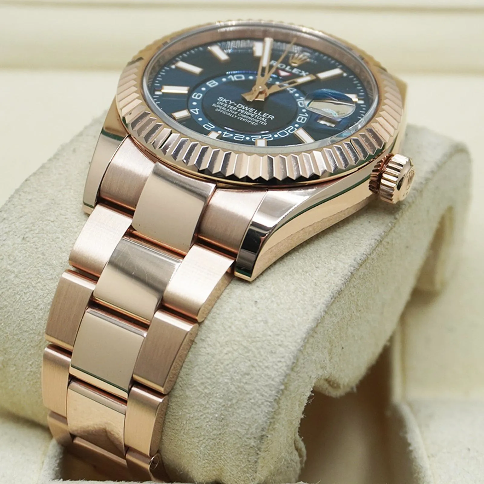 Rolex Sky-Dweller 336935-0001 42mm Everose gold Blue-green 2