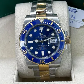 Rolex Submariner 116613LB-0005 Yellow gold and Stainless steel Blue