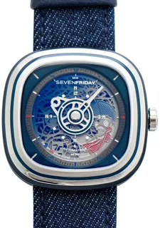 Sevenfriday T-Series T1/01 Stainless steel Blue