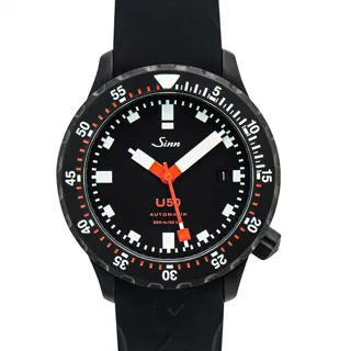 Sinn Diving Watches 1050.020-Silicone-LFC-Blk Stainless steel Black