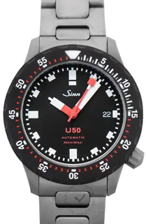 Sinn Diving Watches 1050.050-Solid-2LSS Stainless steel Black